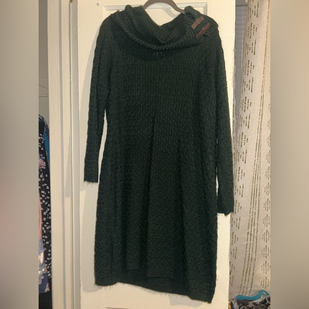 Black Cowl Neck Sweater with Long Sleeves